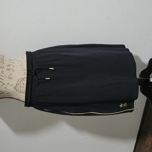 Adidas Black Midi Skirt w/Gold Zipper